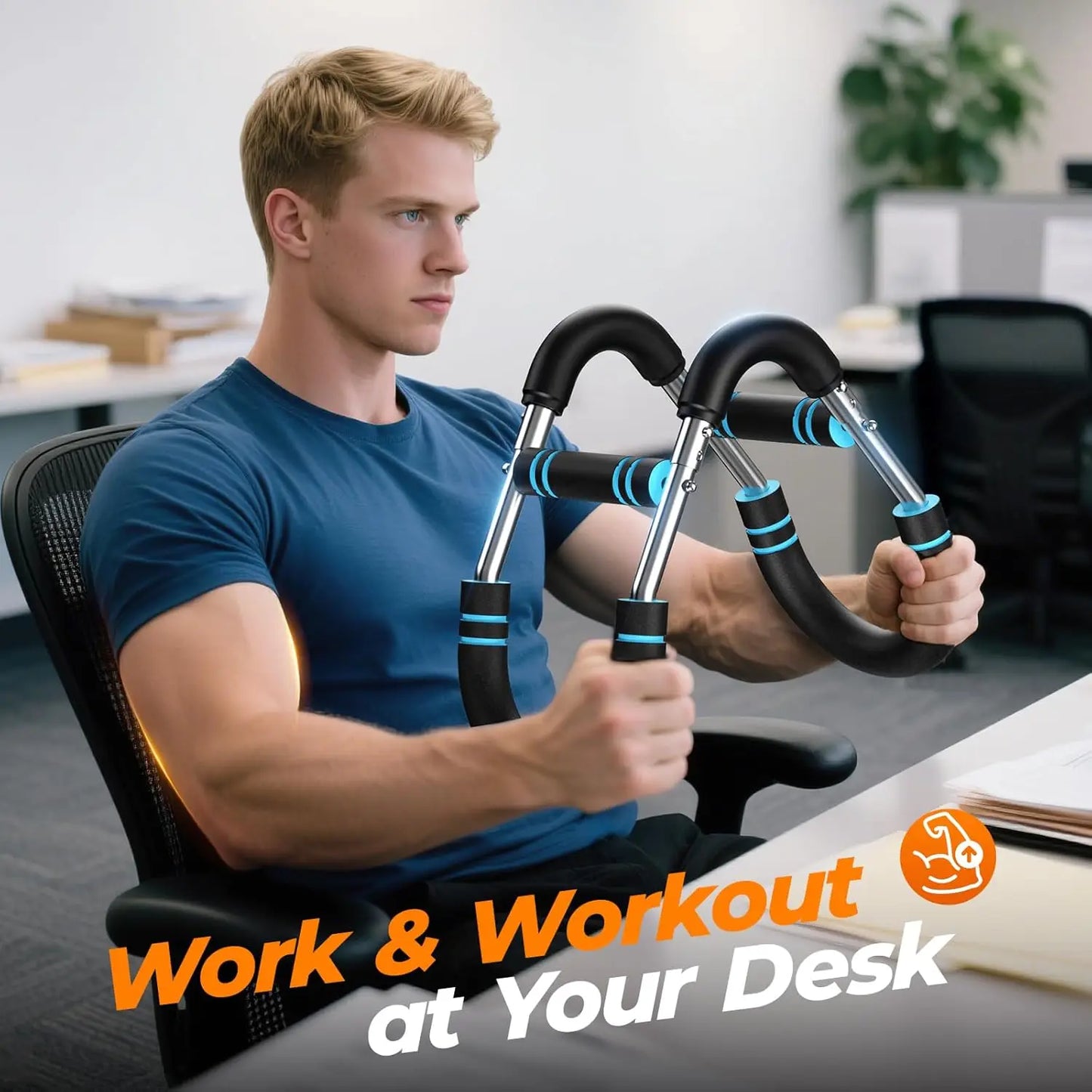 U Shape Arm Exerciser With Adjustable Resistance 60-100 Lb