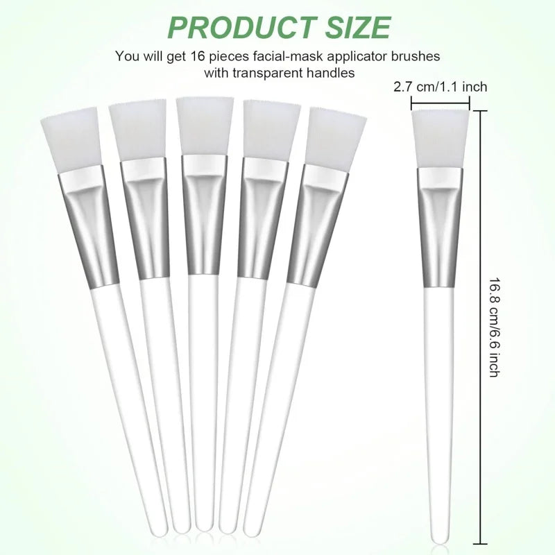 HMQ Beauty 12 Pcs Facial Mask Brushes Soft Bristle Applicators