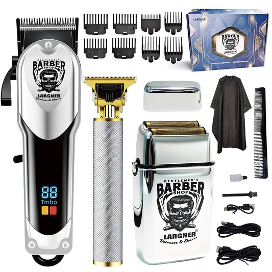Largner RQ6678 3-In-1 Hair Cutting Kit Pro Electric Clipper
