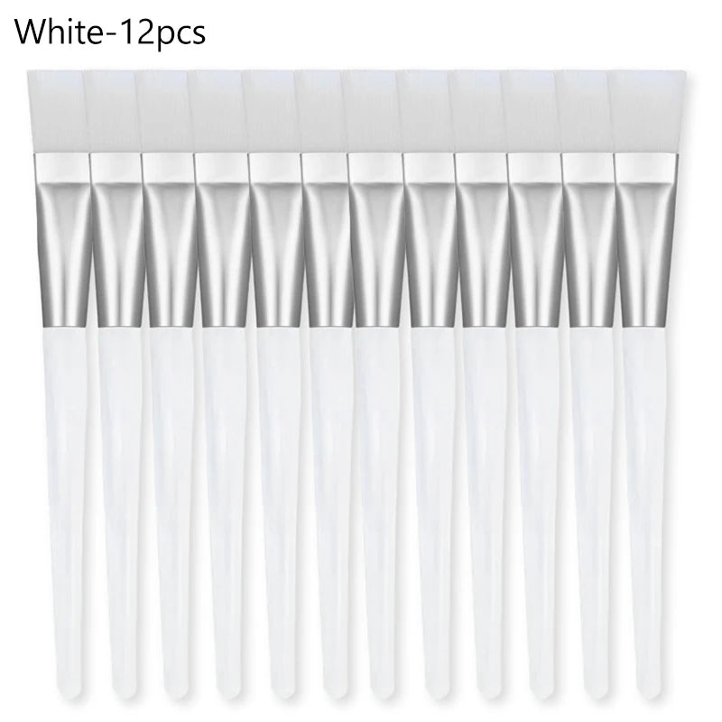 HMQ Beauty 12 Pcs Facial Mask Brushes Soft Bristle Applicators