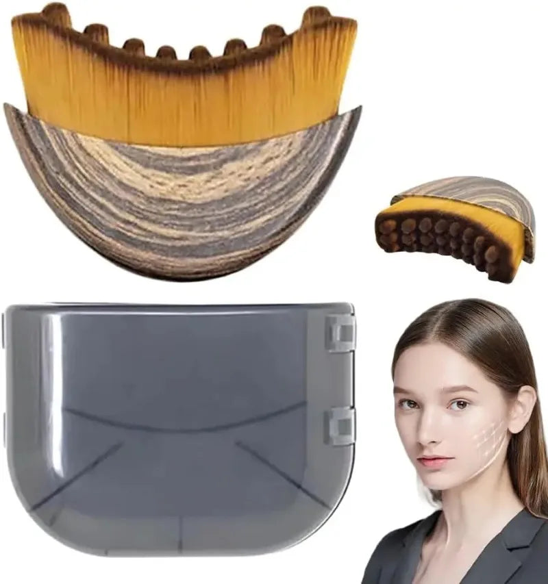 Portable Face and Neck Massage Brush for Facial Contour