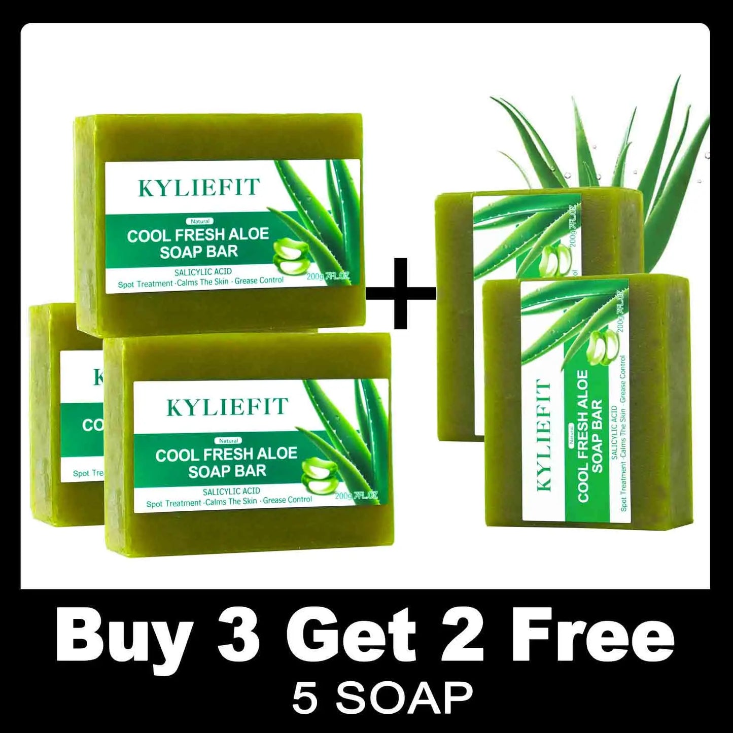 AILKE Aloe Vera Whitening Soap For Clear Skin And Radiance