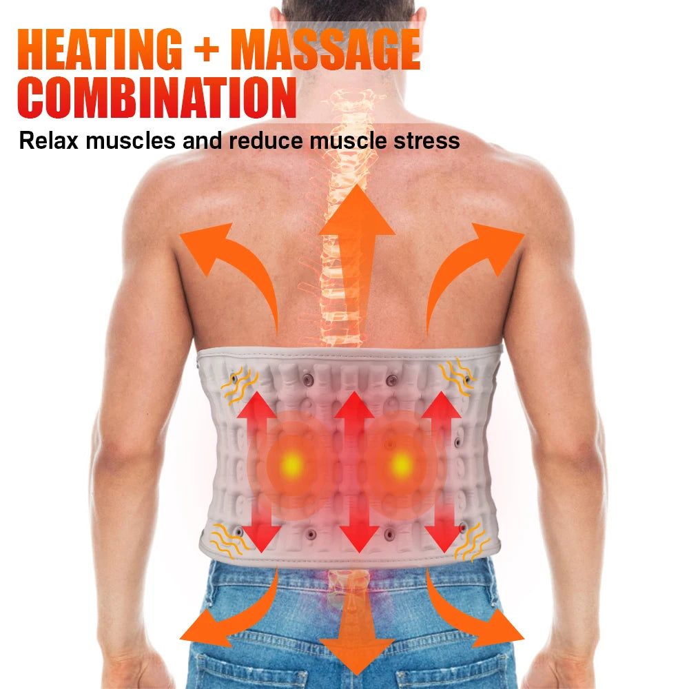 Hailicare Back Heating Waist Belt With Airbag Massage