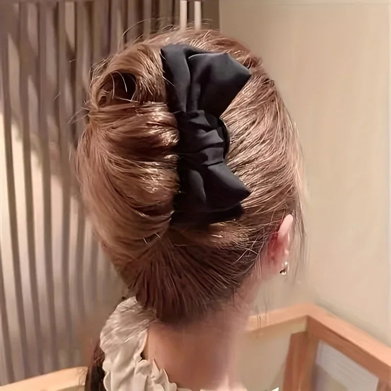 Fashion Women Bow U Shaped Hair Clip Hairpin Daily Wear