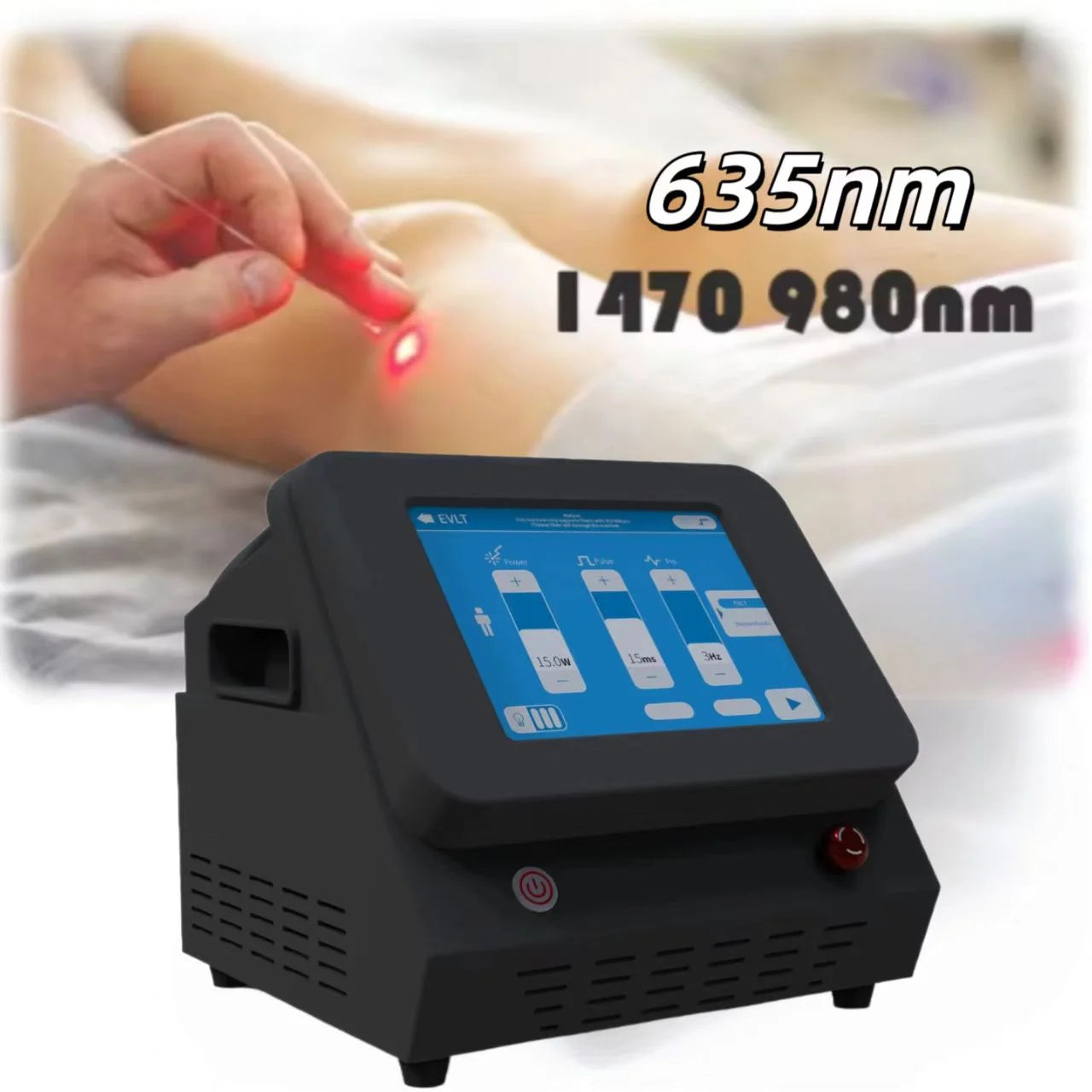 Diode Laser Machine 1470nm 980nm 635nm For Fat Reduction