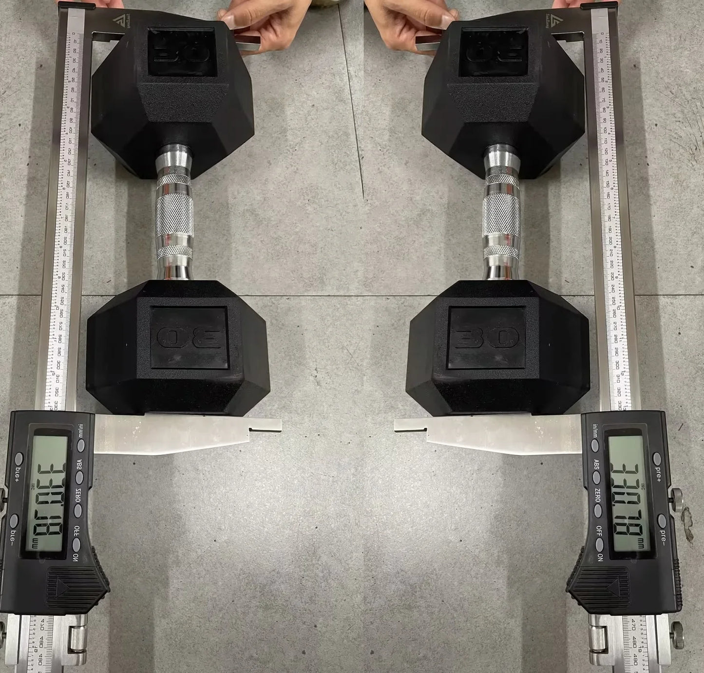 Rubber Hex Dumbbells Set For Home Gym Cast Iron Coated