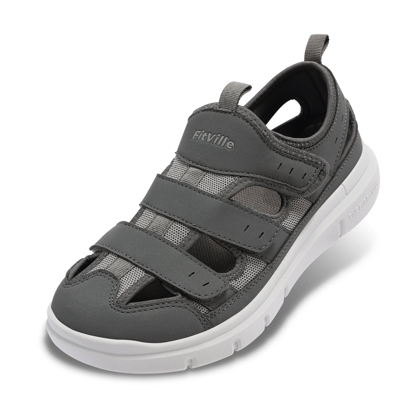 Fitville Men's Wide Sandals Lightweight Diabetic Arch Support