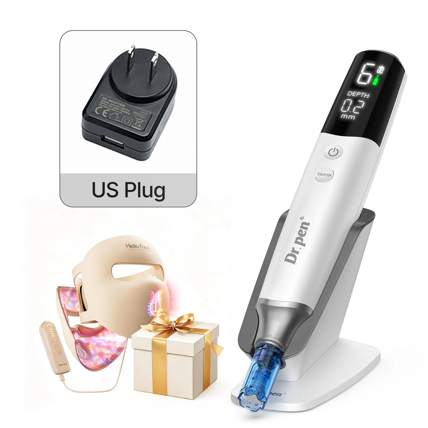 Hello Face Dr Pen M9 Microneedle Device M300 LED Mask