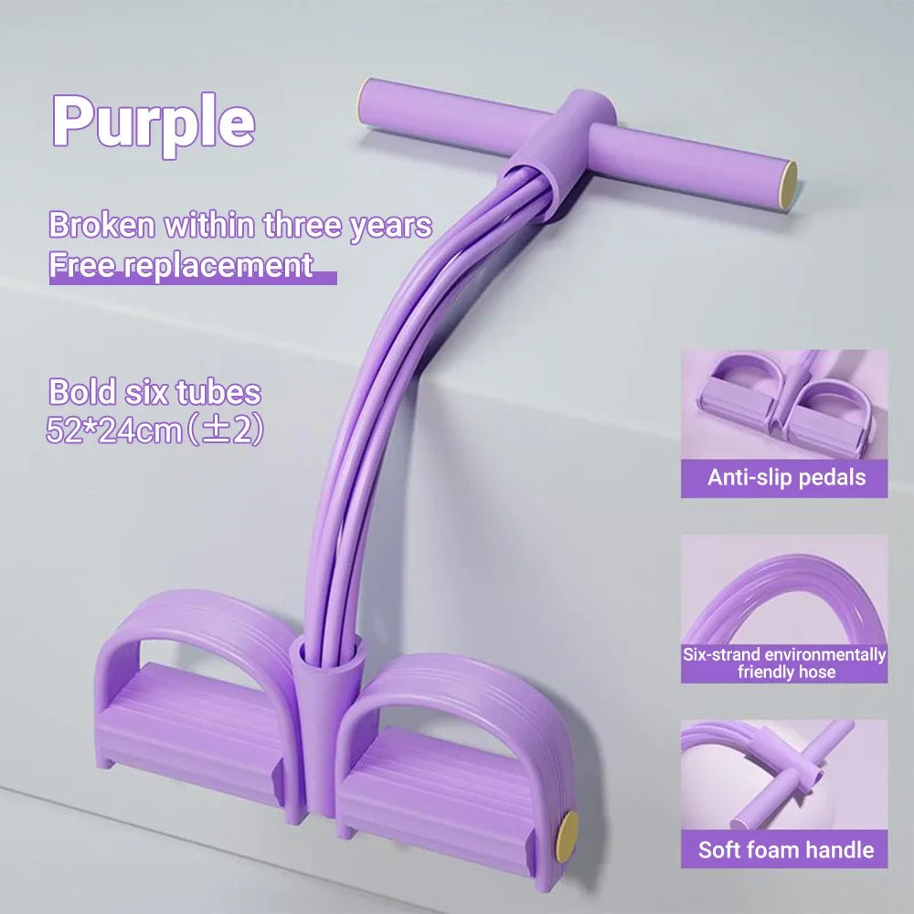 6 Tube Resistance Band Set For Full Body Strength Training
