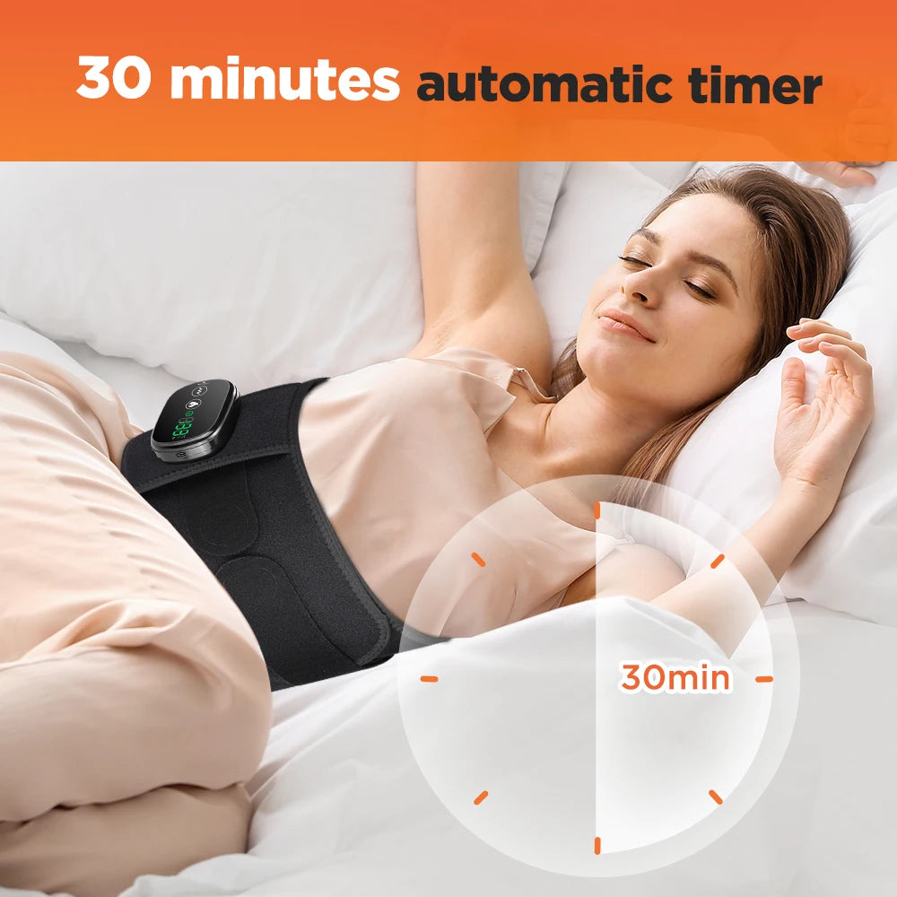 Hailicare Electric Heated Massage Waist Belt With Vibration And Heat