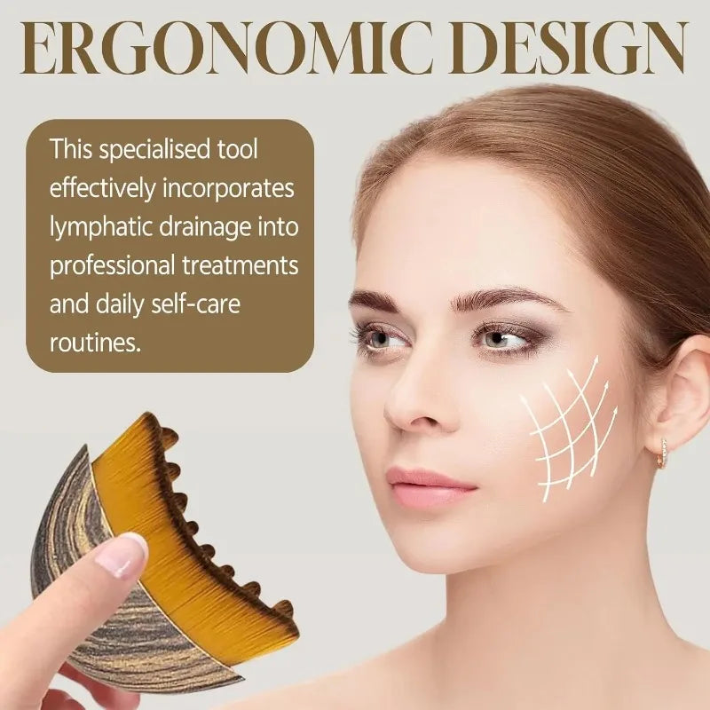 Portable Face and Neck Massage Brush for Facial Contour