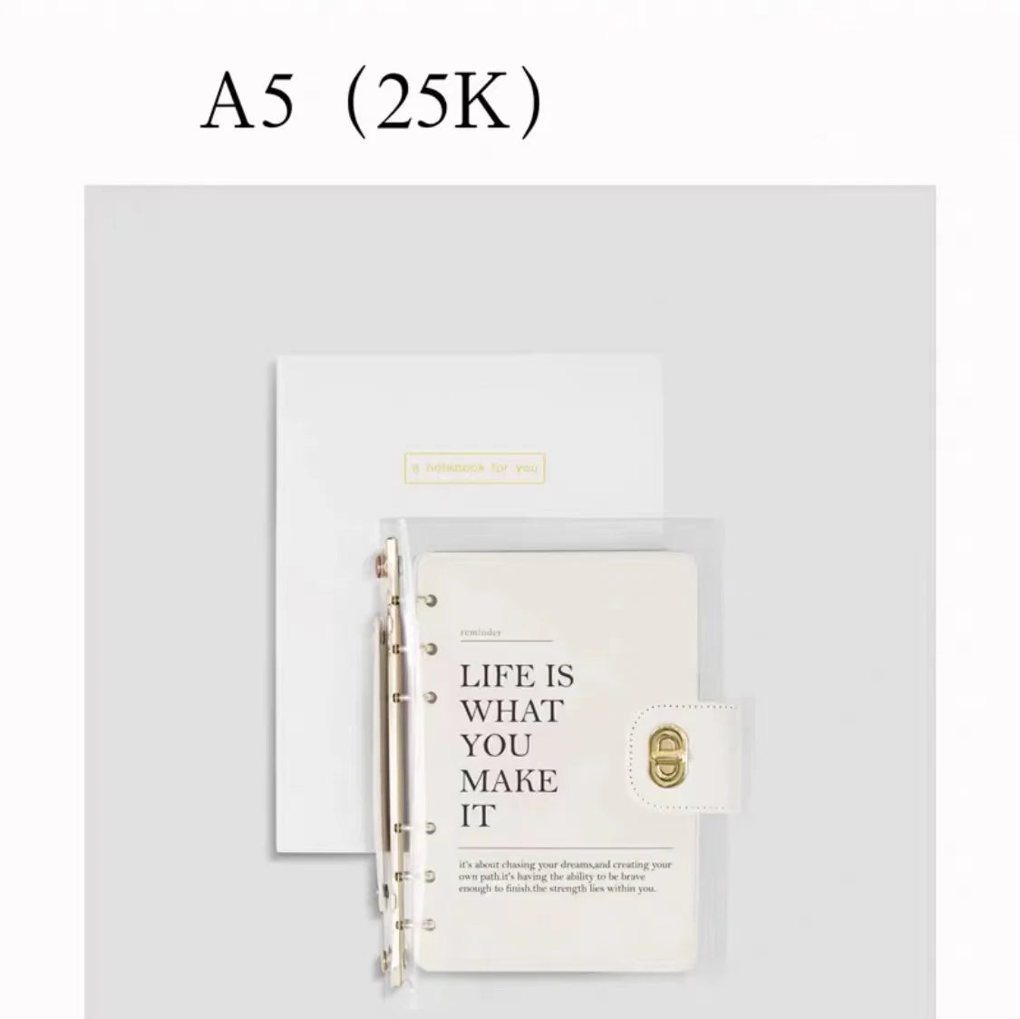 YTYIN Imitation Leather Travel Journal Diary Binder Loose Leaf Planner