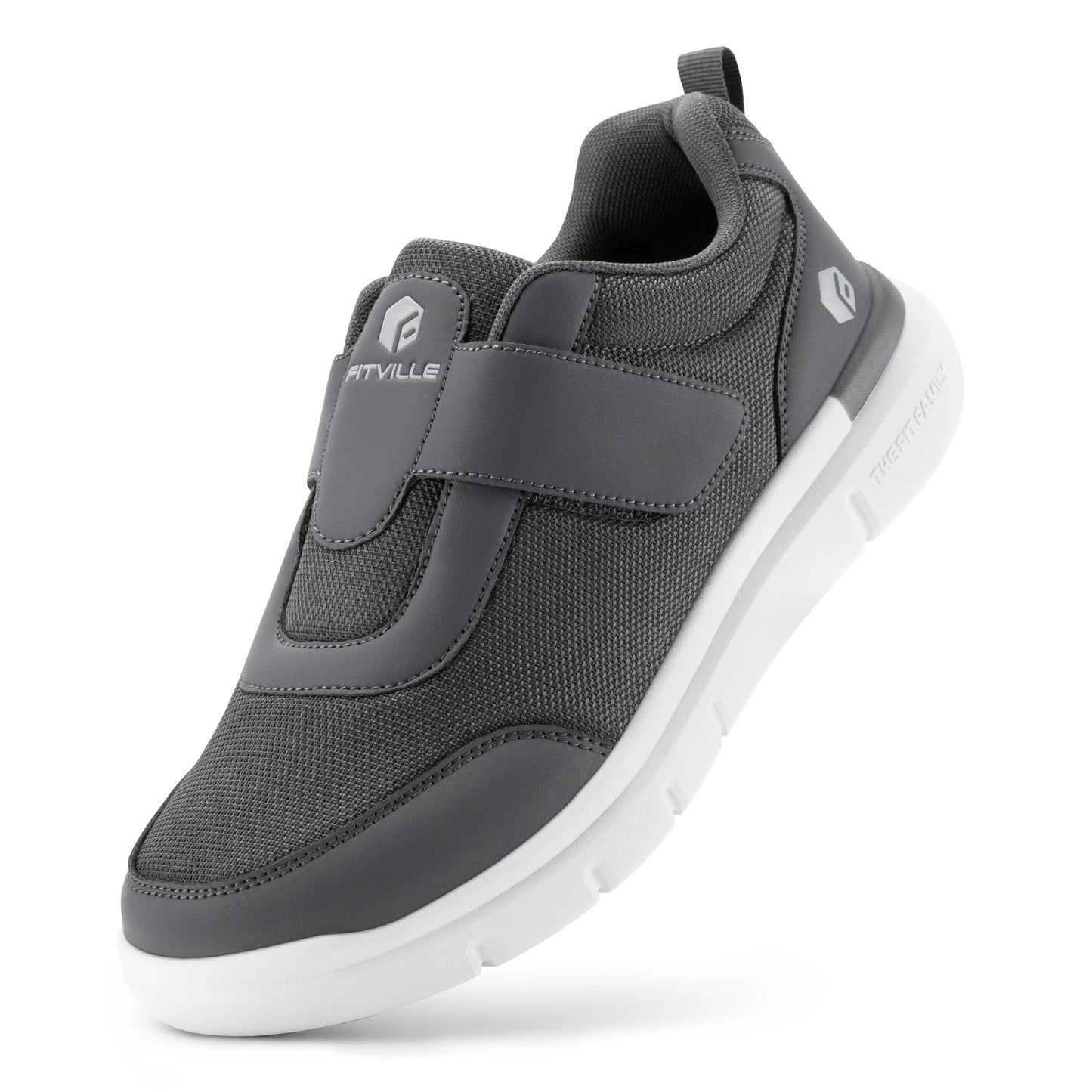 Fitville Extra Wide Men's Diabetic Walking Shoes for Swollen Feet