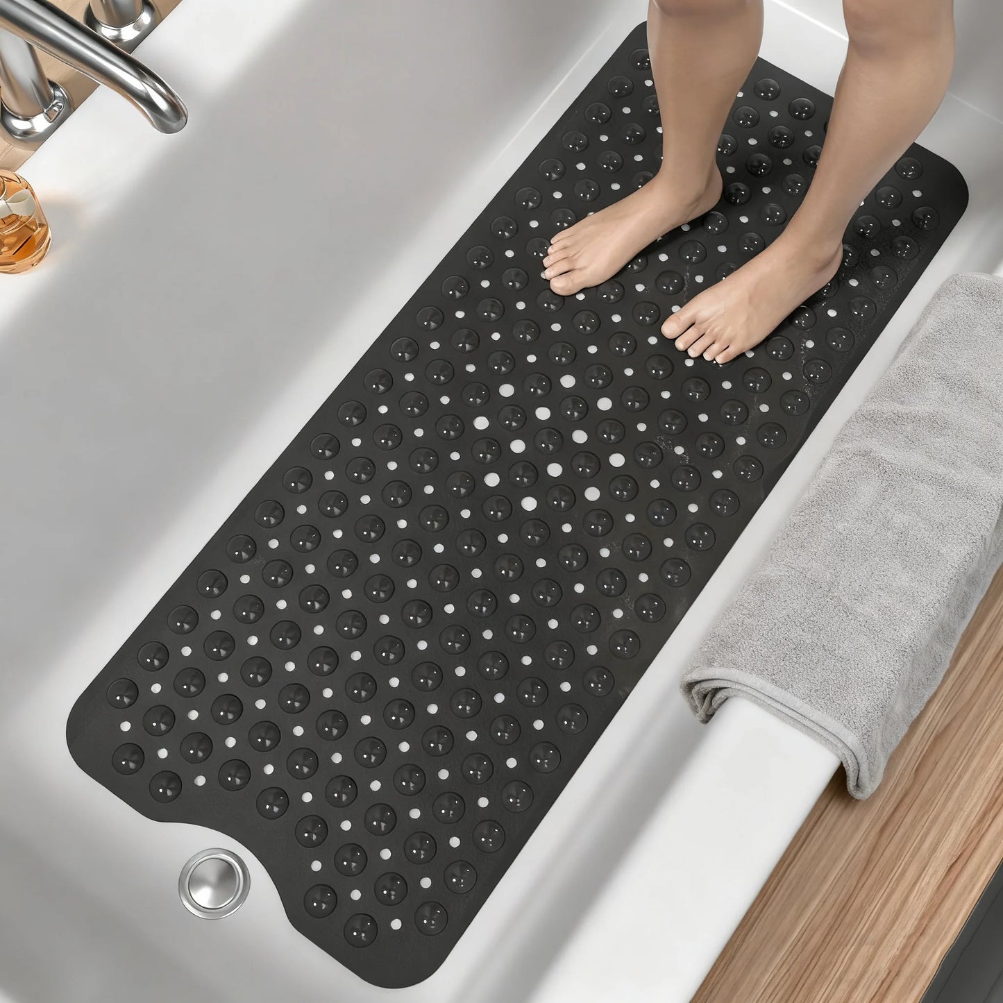 Extra Long Bathtub Mat Non Slip With Suction Cups Massage