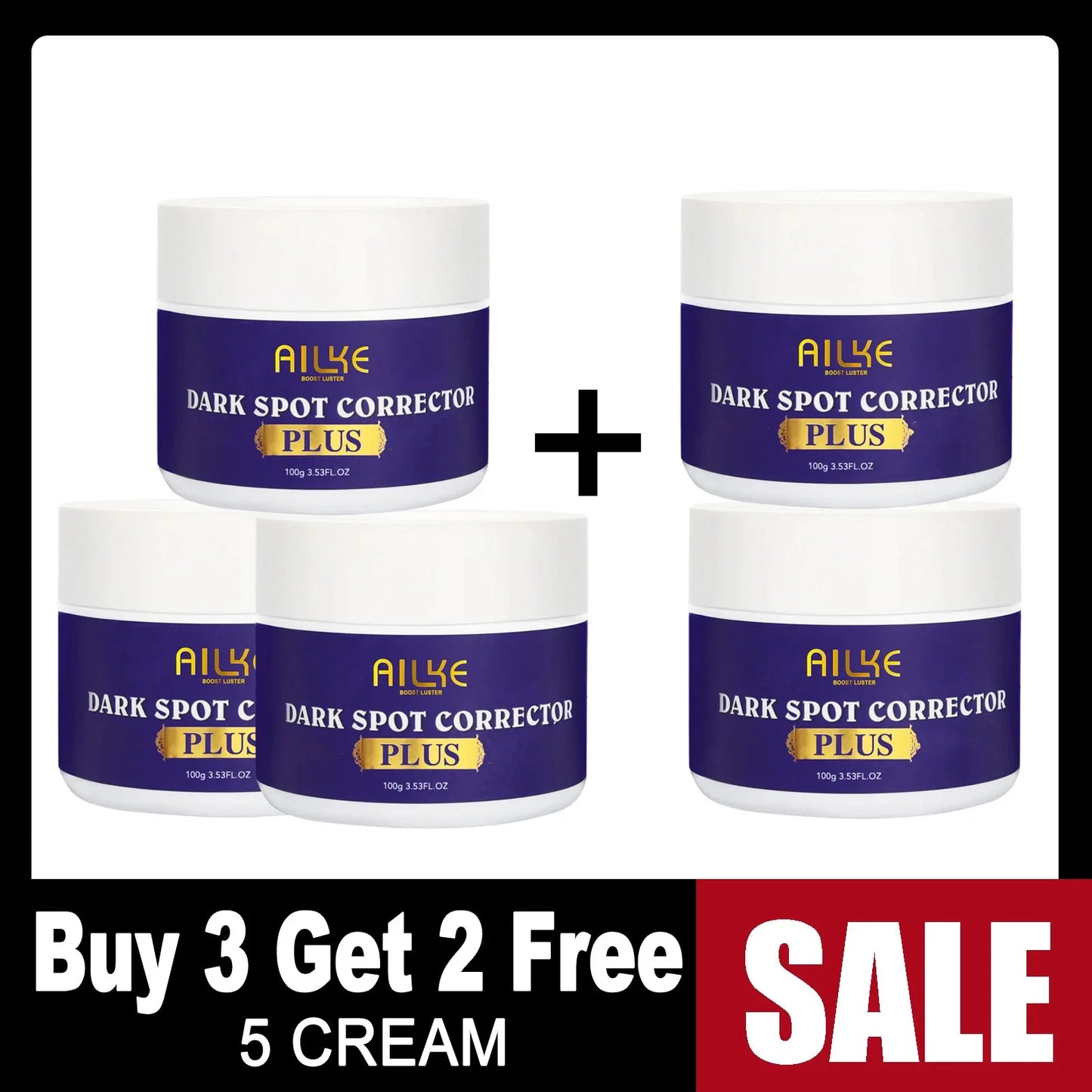 AILKE Glutathione Plus Whitening Skincare Set For Even Tone
