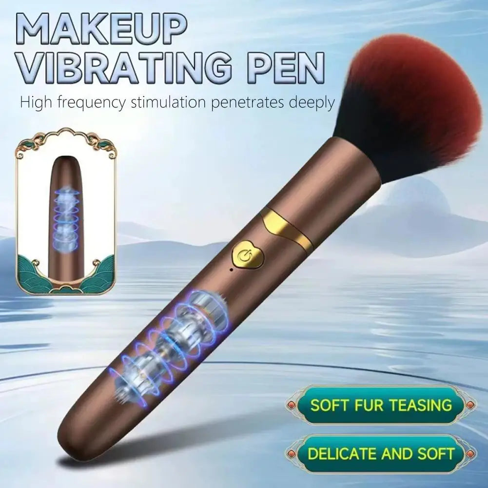 2-In-1 Electric Makeup Brush With Vibration Massage