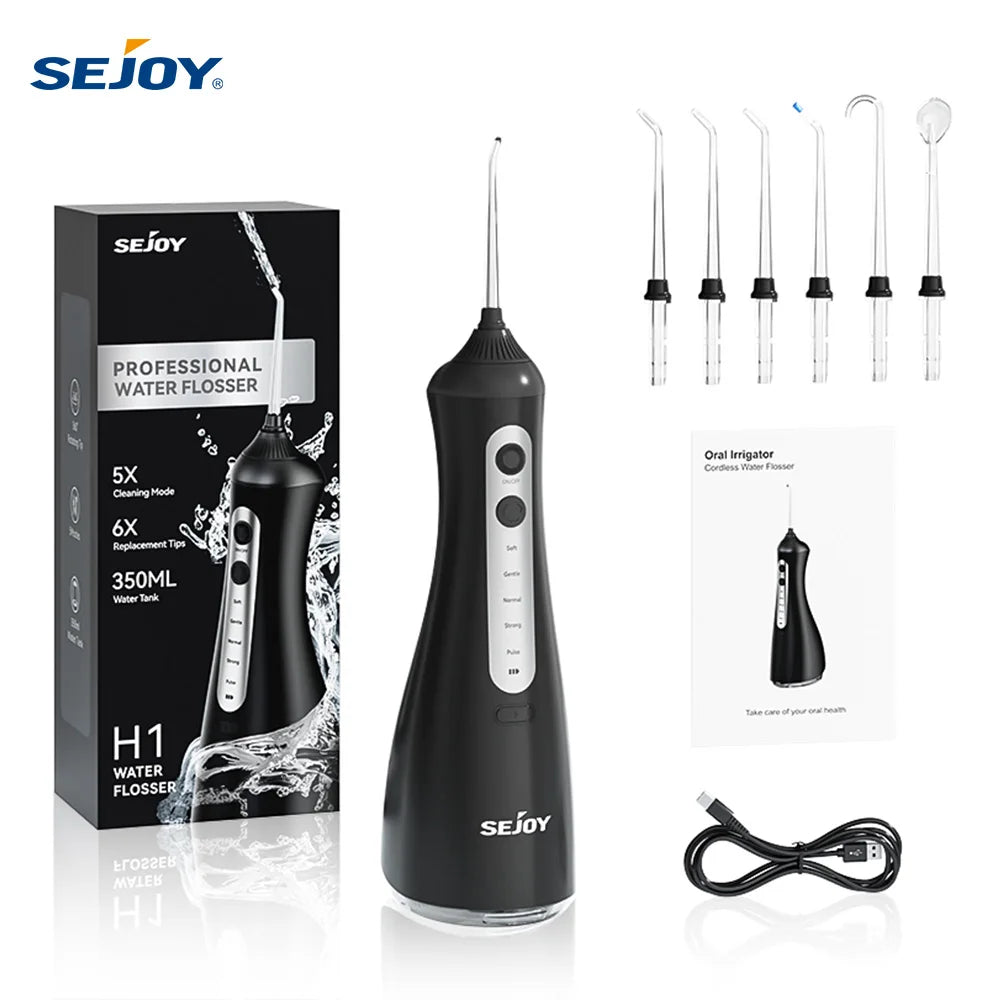 Sejoy Electric Oral Irrigator Water Flosser Cordless Six Modes
