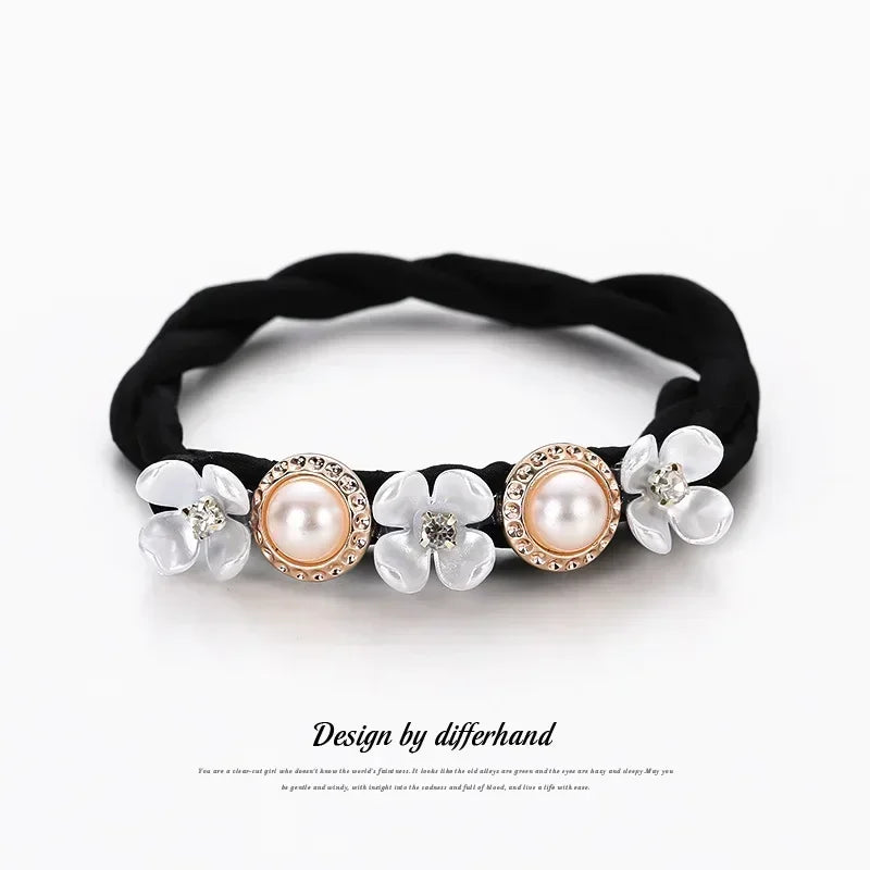 Elegant Pearl Bun Maker Hair Accessory for Korean Style Updos