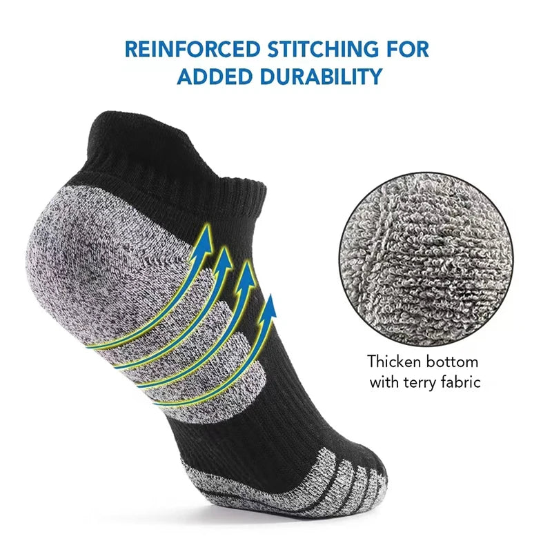 3 Pairs Ankle Running Socks For Men And Women Cotton