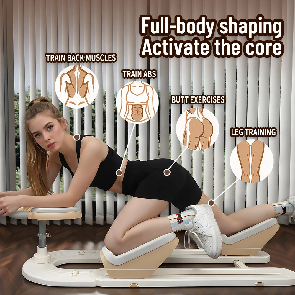 Spine Twist And Stretch Trainer For Low-Impact Home Gym