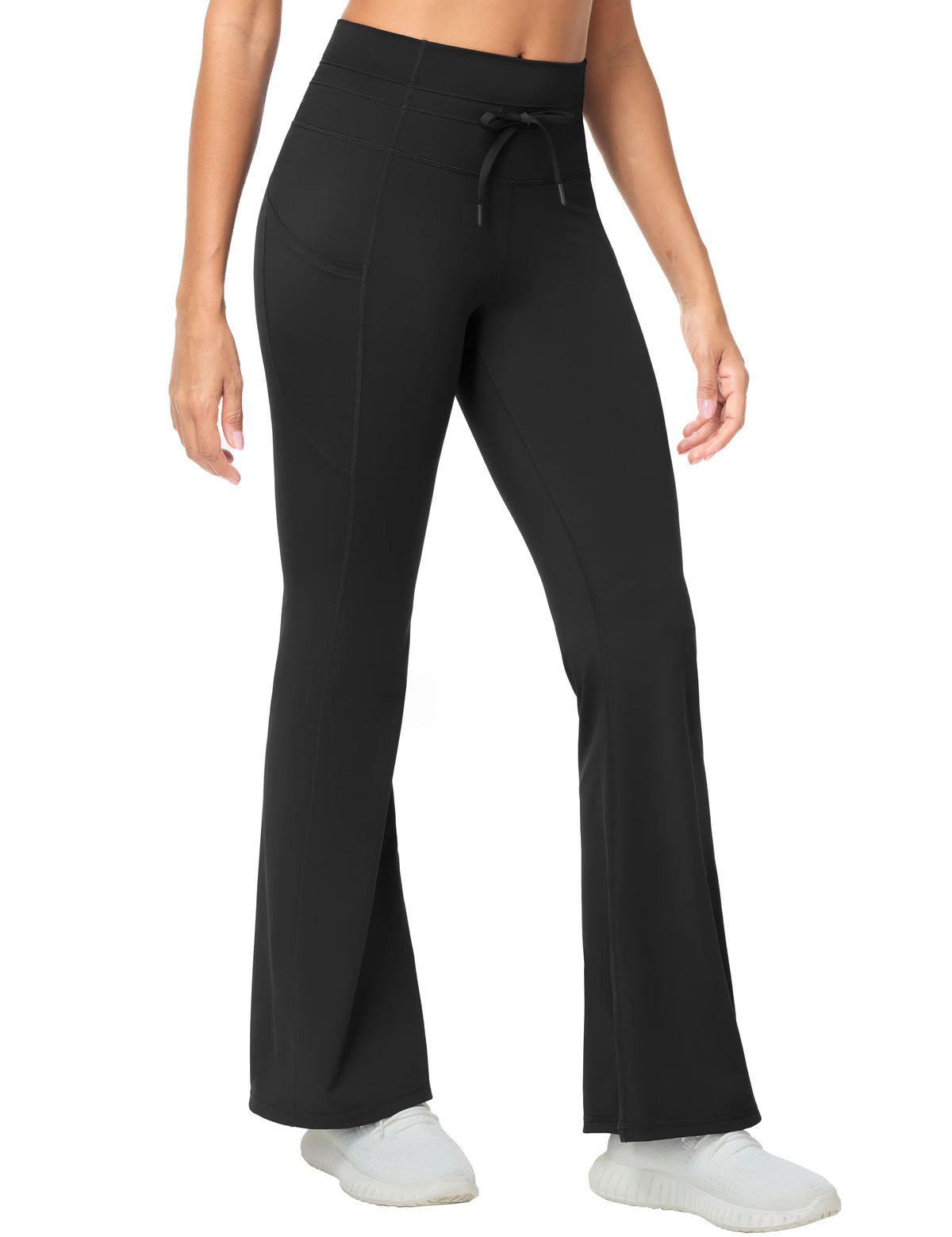 The Gym People High Waist Flare Leggings With Pockets