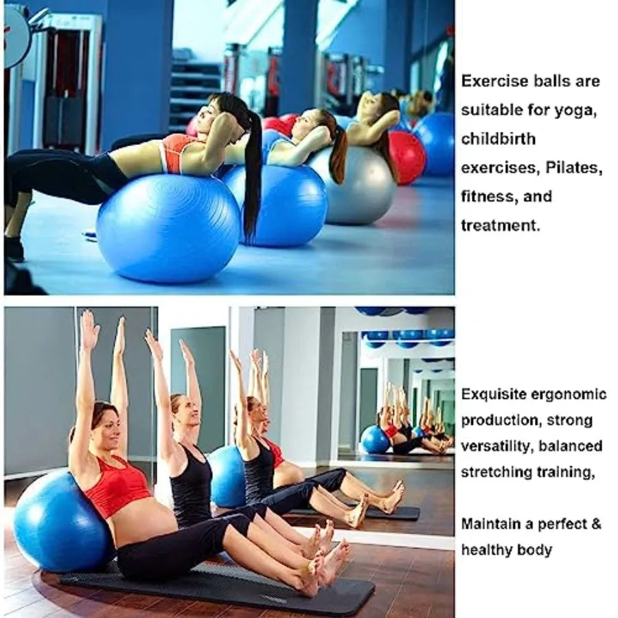 Explosion Proof Yoga Ball With Pump For Fitness And Balance Training