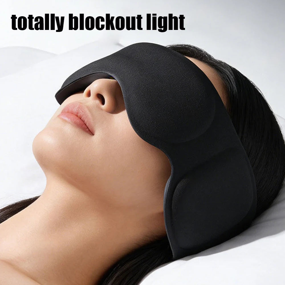 3D Weighted Blackout Sleep Eye Mask for Side Sleepers