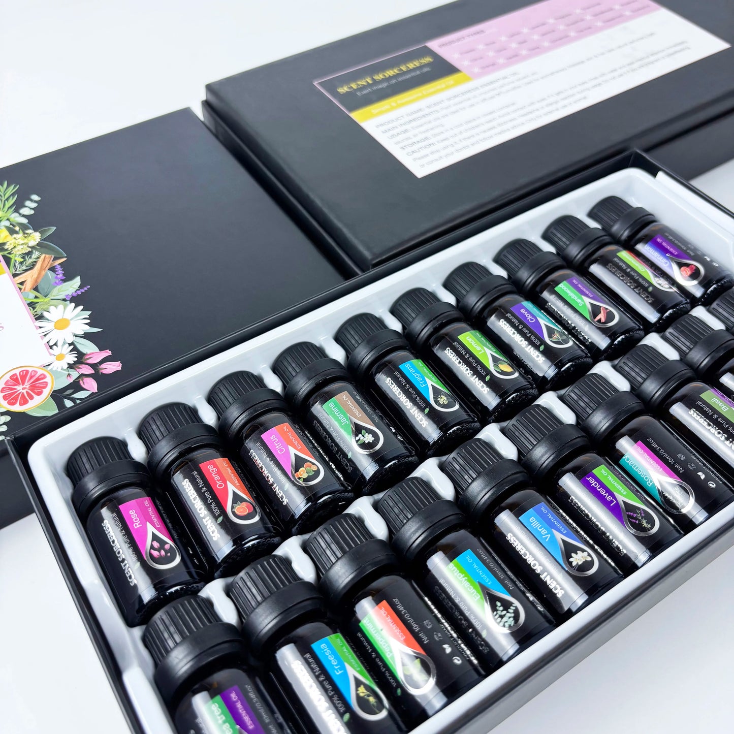 SCENT SORCERESS 20Pc Black Classic Essential Oil Set