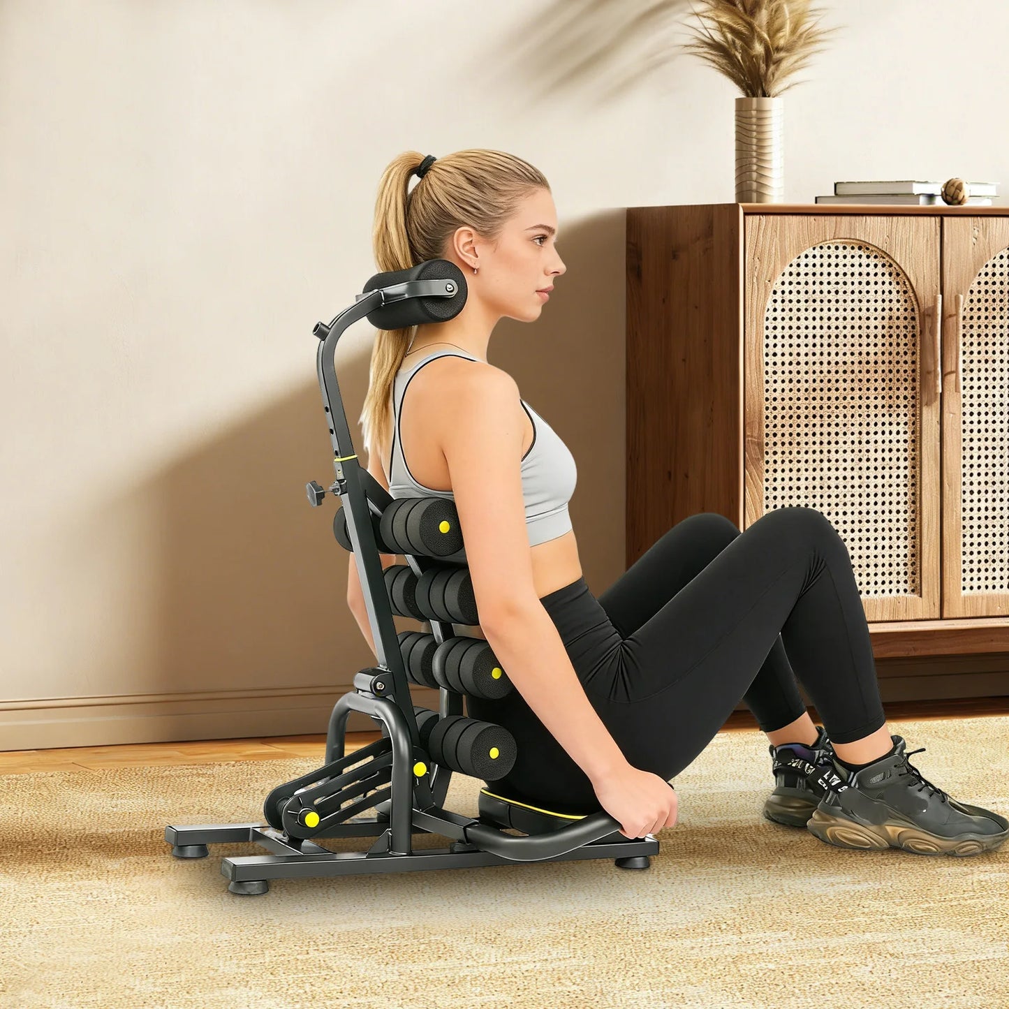 Compact Back Stretcher Inversion Table For Spinal Decompression Pain Relief