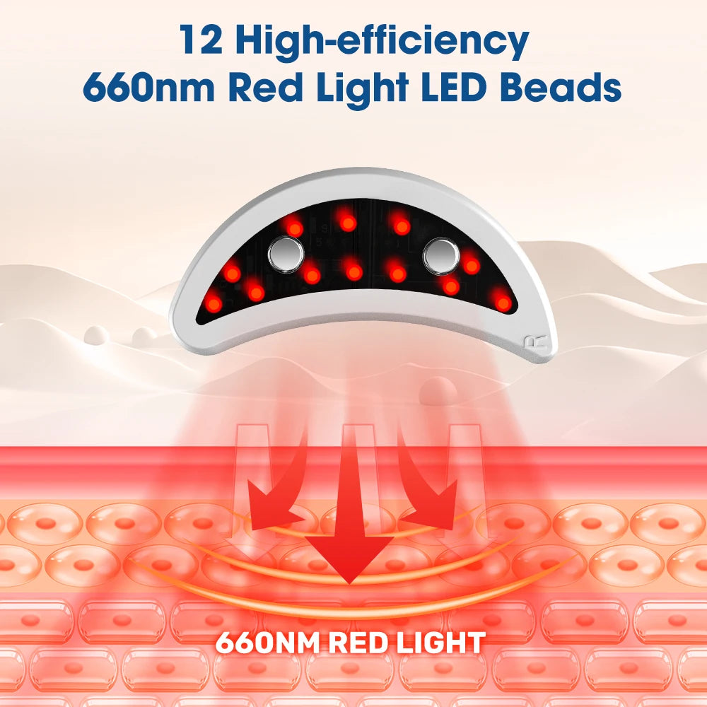 Hailicare Wireless Eye Massager Patches With 660nm LED Light
