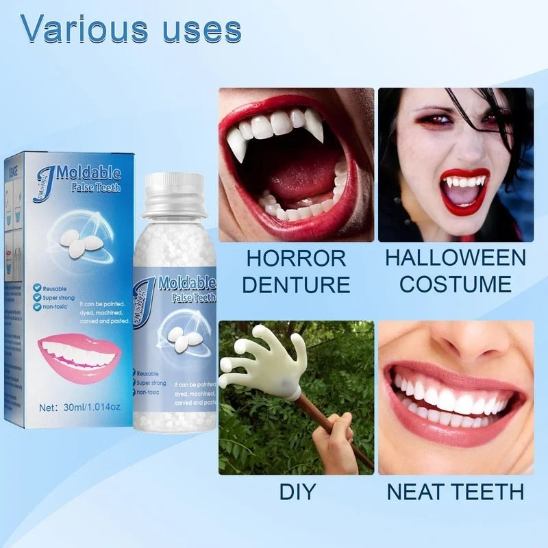 Temporary Tooth Repair Beads For Dentures Resin Adhesive