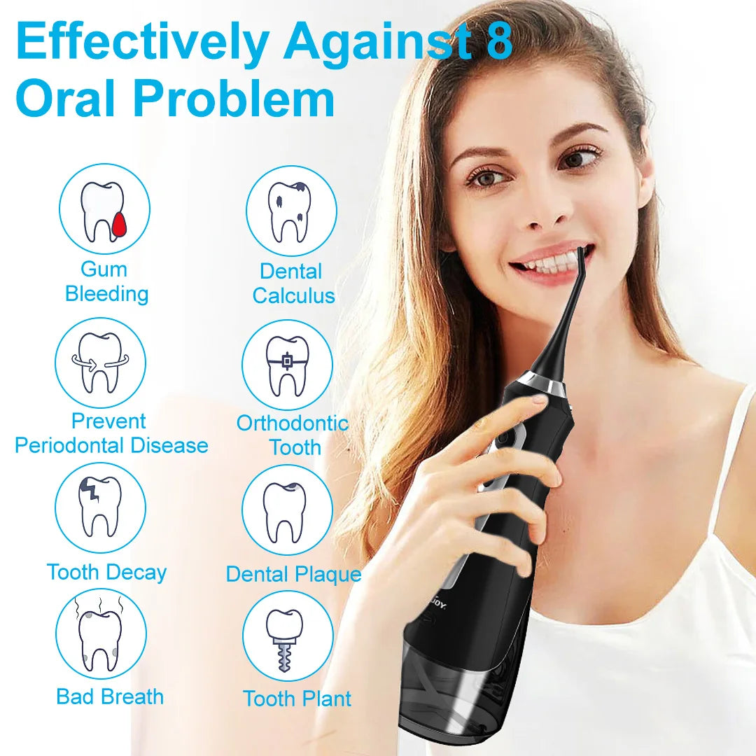 SEJOY Water Flosser Irrigator With 8 Jet Tips 5 Modes