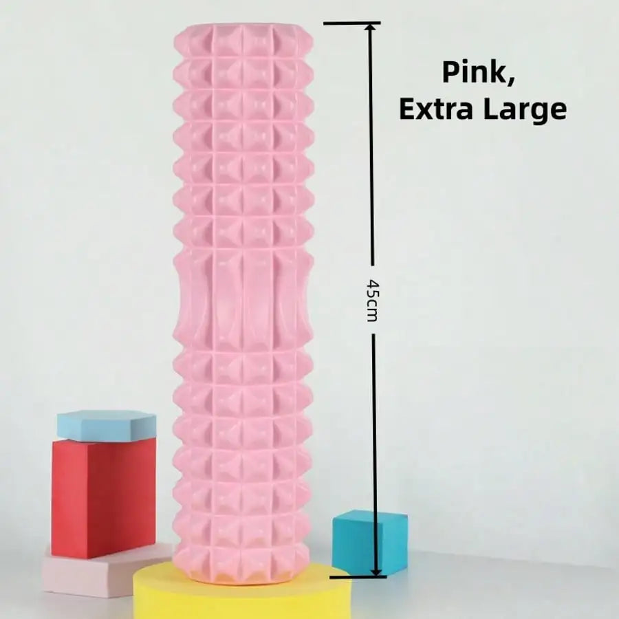 Textured Foam Yoga Massage Roller For Muscle Relaxation and Flexibility