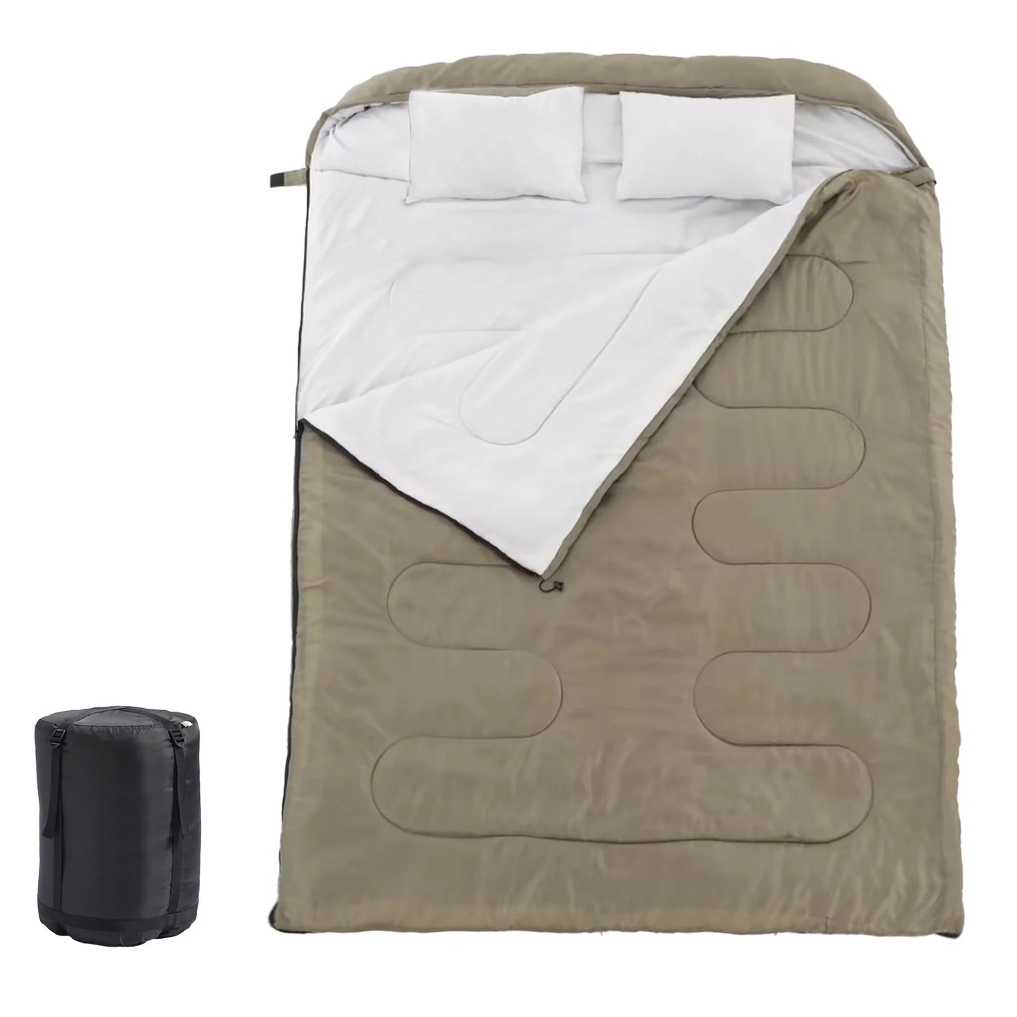 JHK Sleeping Bag With Pillow Lightweight Three Season