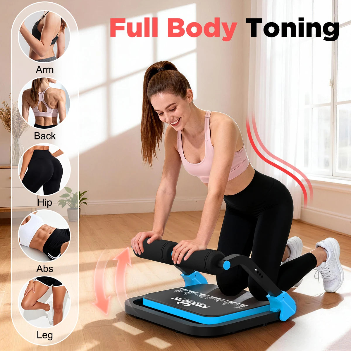 Relife Adjustable Core Training Machine For Sit Ups And Home Gym