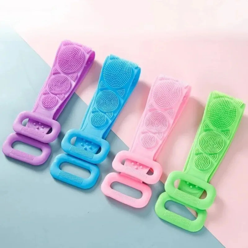 Silicone Back Scrubber Massage Sponge Bath Brush Exfoliating