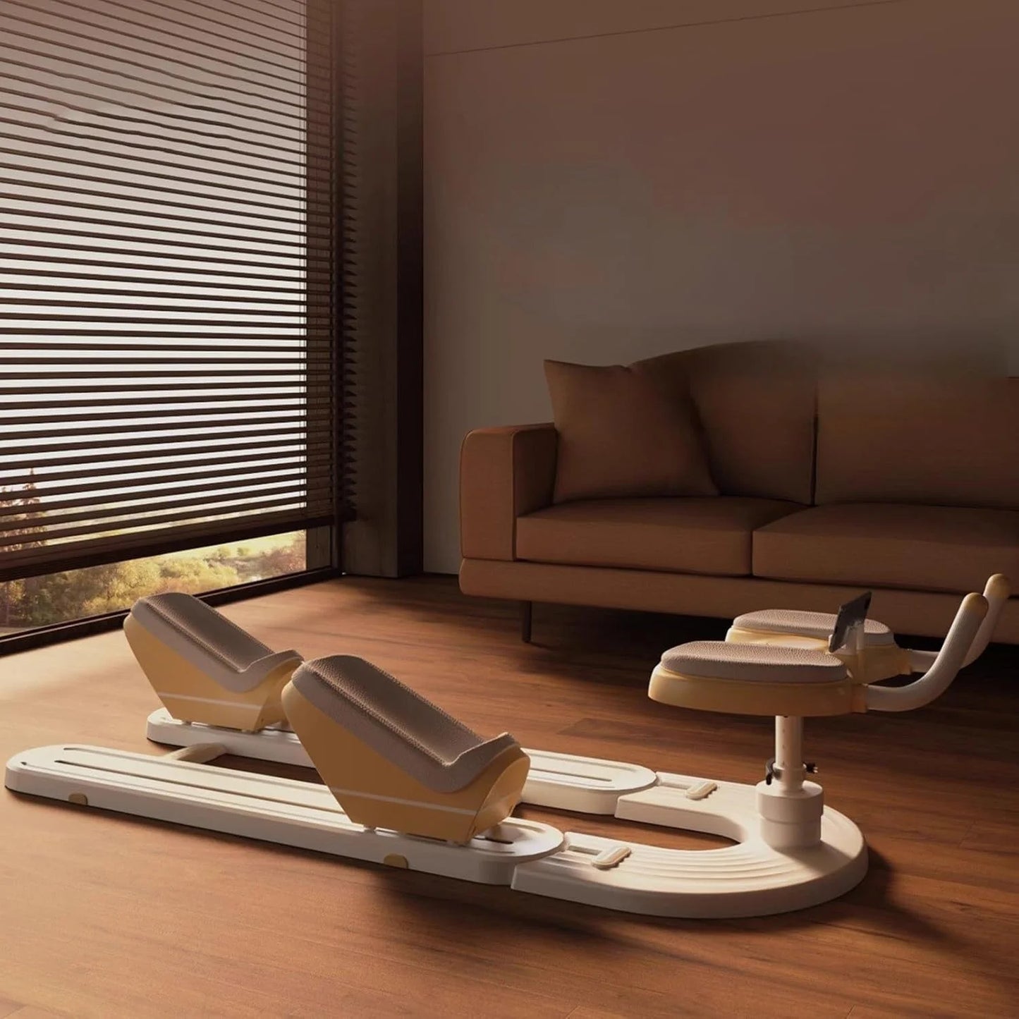 Spine Twist And Stretch Trainer For Low-Impact Home Gym