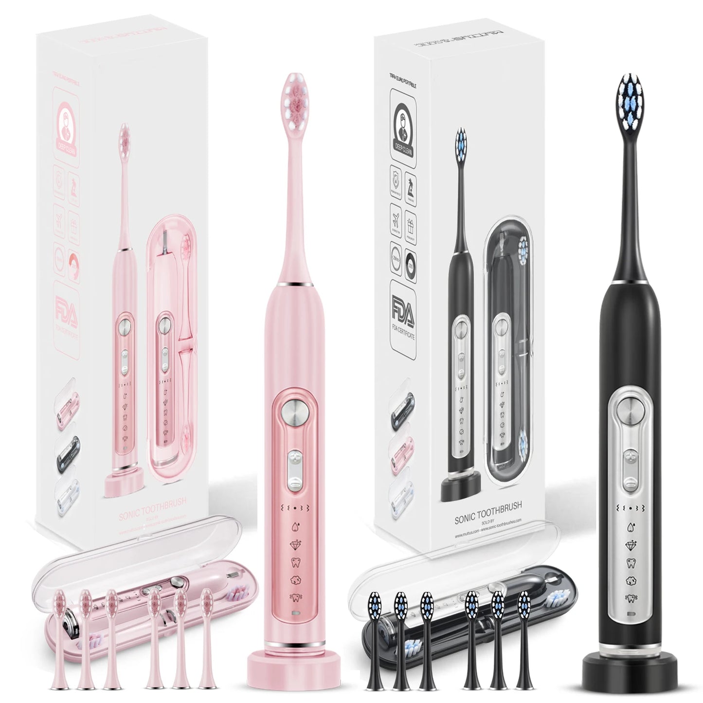 SUBORT S7 Sonic Electric Toothbrush With 5 Modes, IPX7 Waterproof