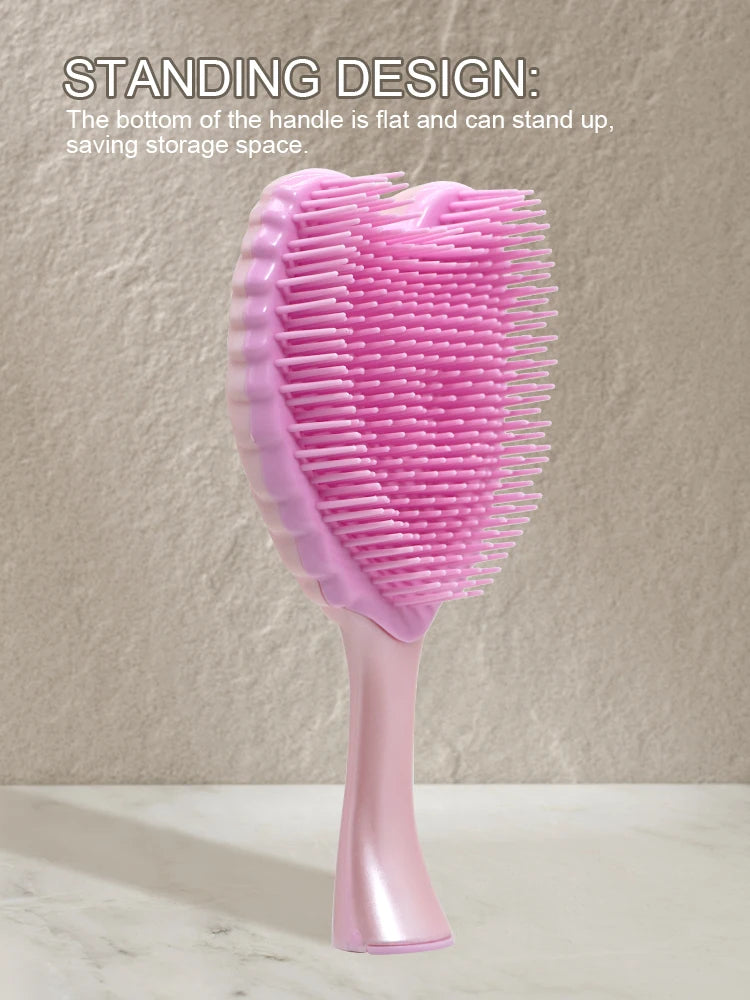 Professional Mini Angel Detangling Hairbrush Anti Static Hair Comb