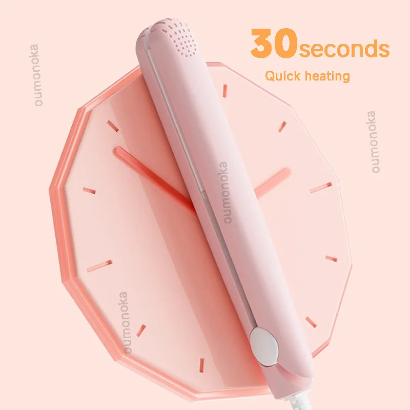 Oumonoka Mini Hair Straightener And Curling Iron Ceramic Styler