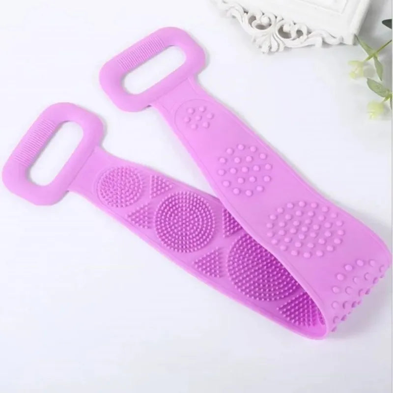 Silicone Back Scrubber Massage Sponge Bath Brush Exfoliating