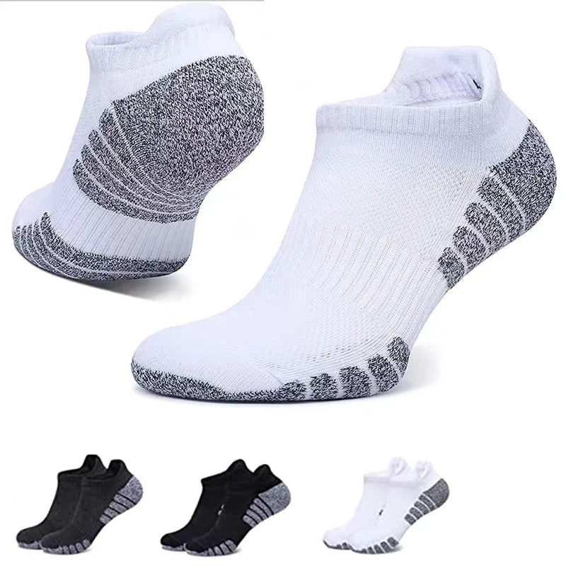 3 Pairs Ankle Running Socks For Men And Women Cotton