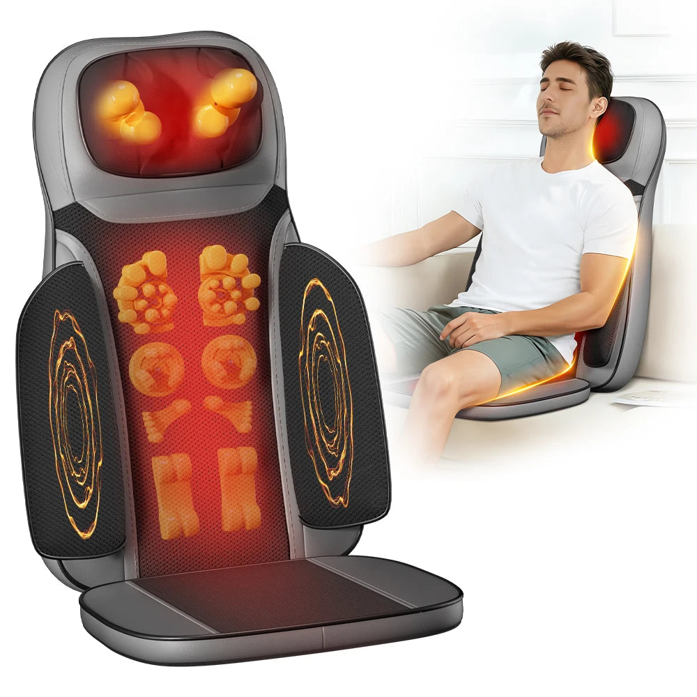 HOMEMASSA Shiatsu Neck Back Massager With Heat