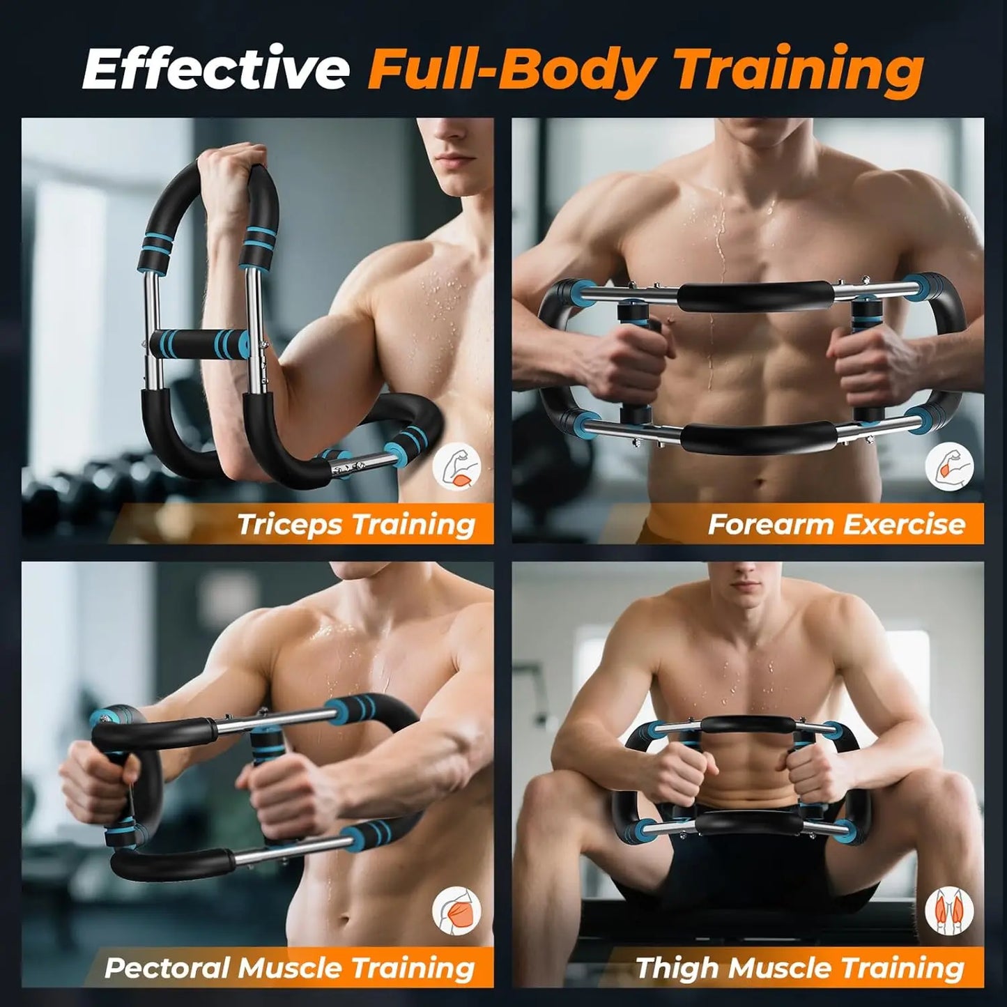 U Shape Arm Exerciser With Adjustable Resistance 60-100 Lb