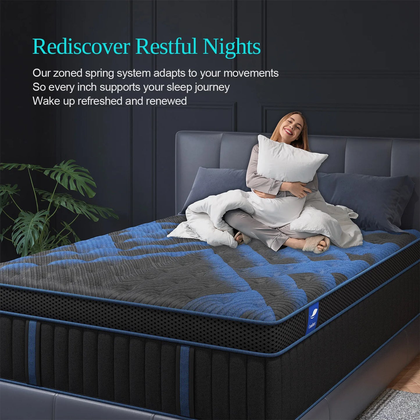 Sweetlove Gel Memory Foam Hybrid Mattress Pocket Springs Motion Isolation