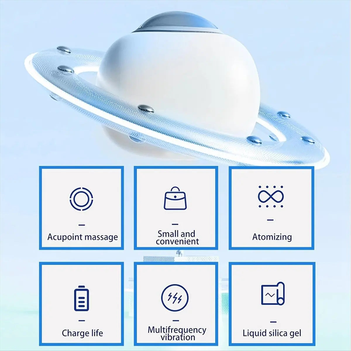 Jitesy Wireless Ionic Eye Massager With Air Pressure Massage