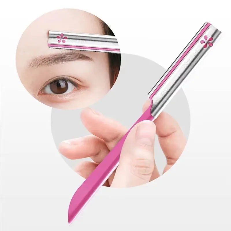 Eyebrow Epilator Sets For Women Stainless Steel Trimming Tools