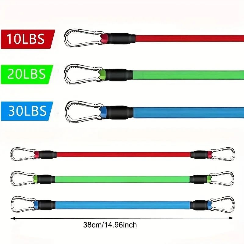 Home Gym Leg And Hip Toning Resistance Band Trainer Set