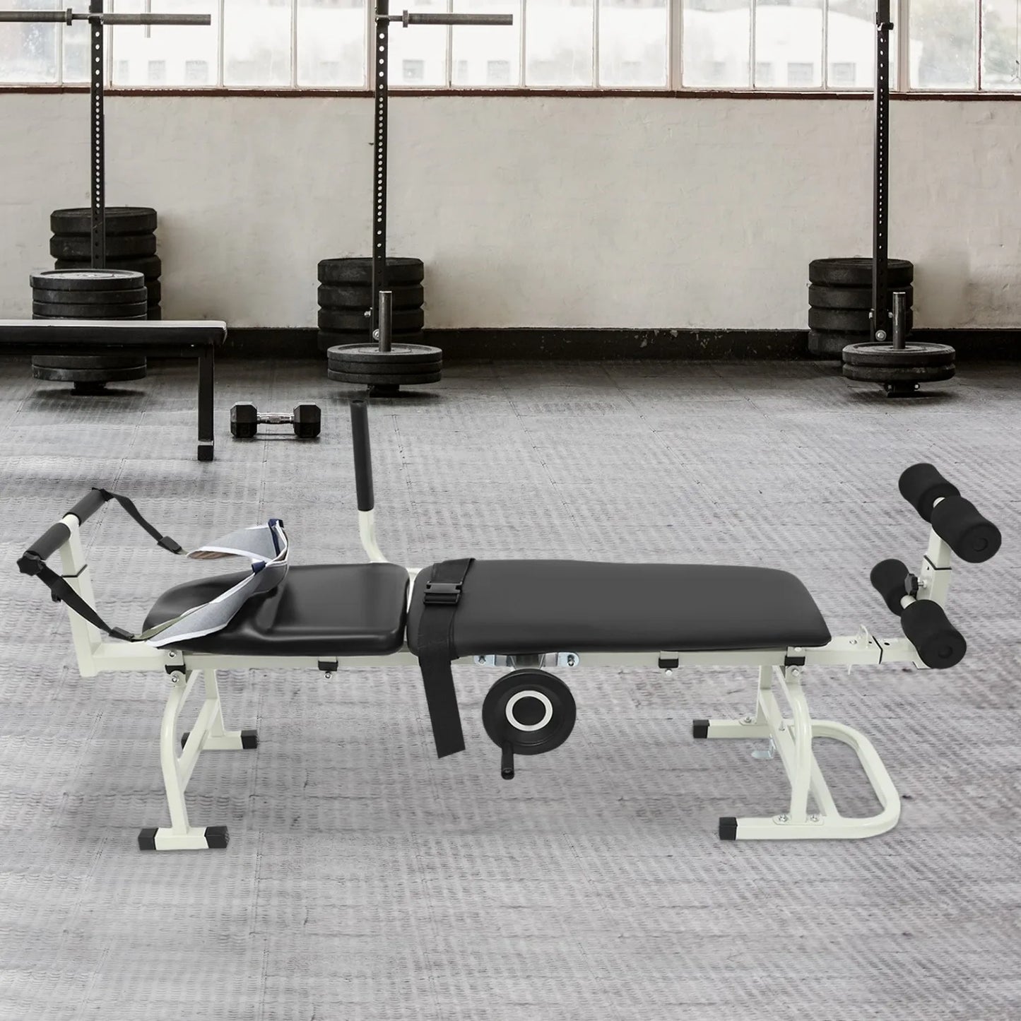 Back Stretch Bench Neck Stretcher Lumbar Traction Bed