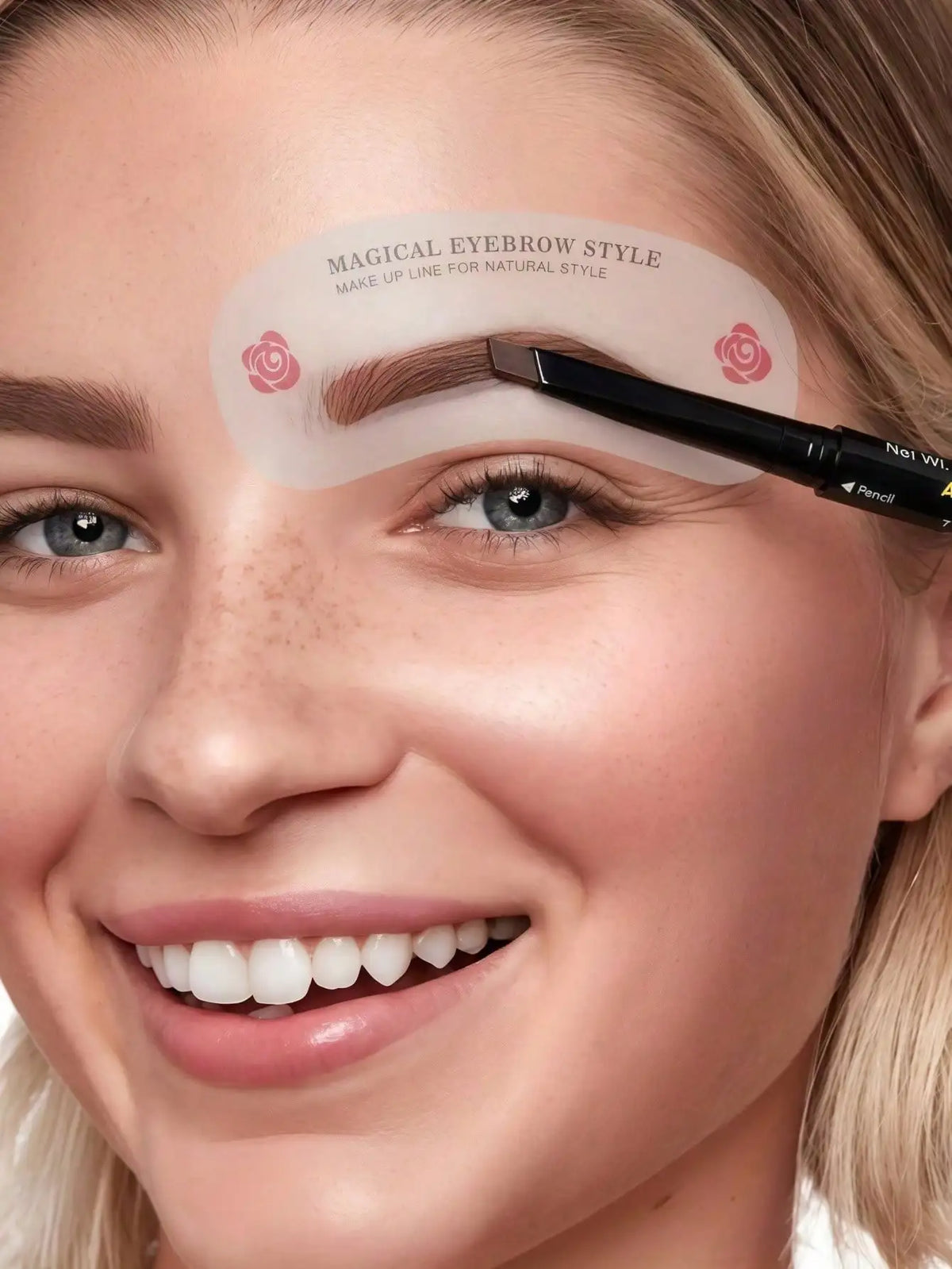 24 Style Eyebrow Shaping Stencils Rubber Grooming Kit For Cosmetics
